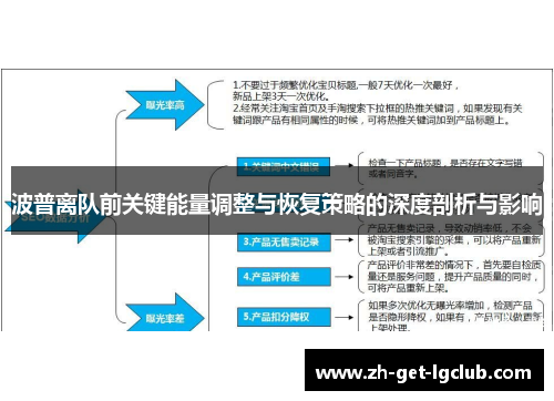 波普离队前关键能量调整与恢复策略的深度剖析与影响
